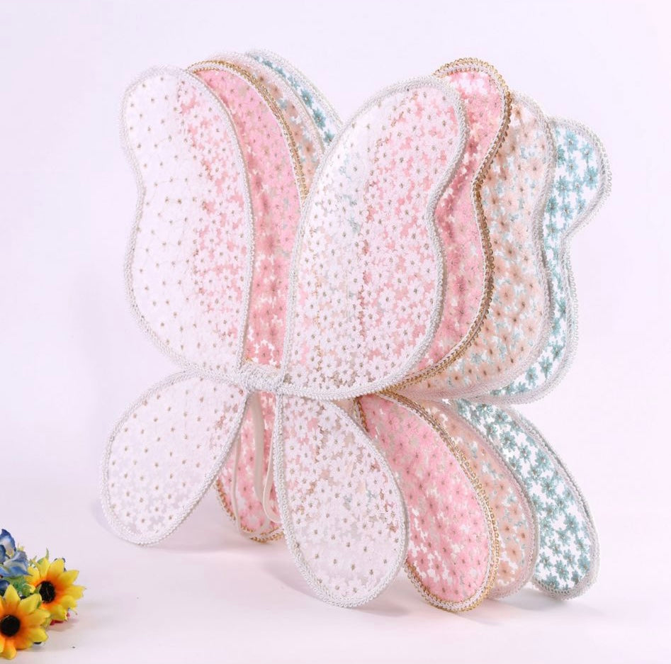 Cotton candy floral wings