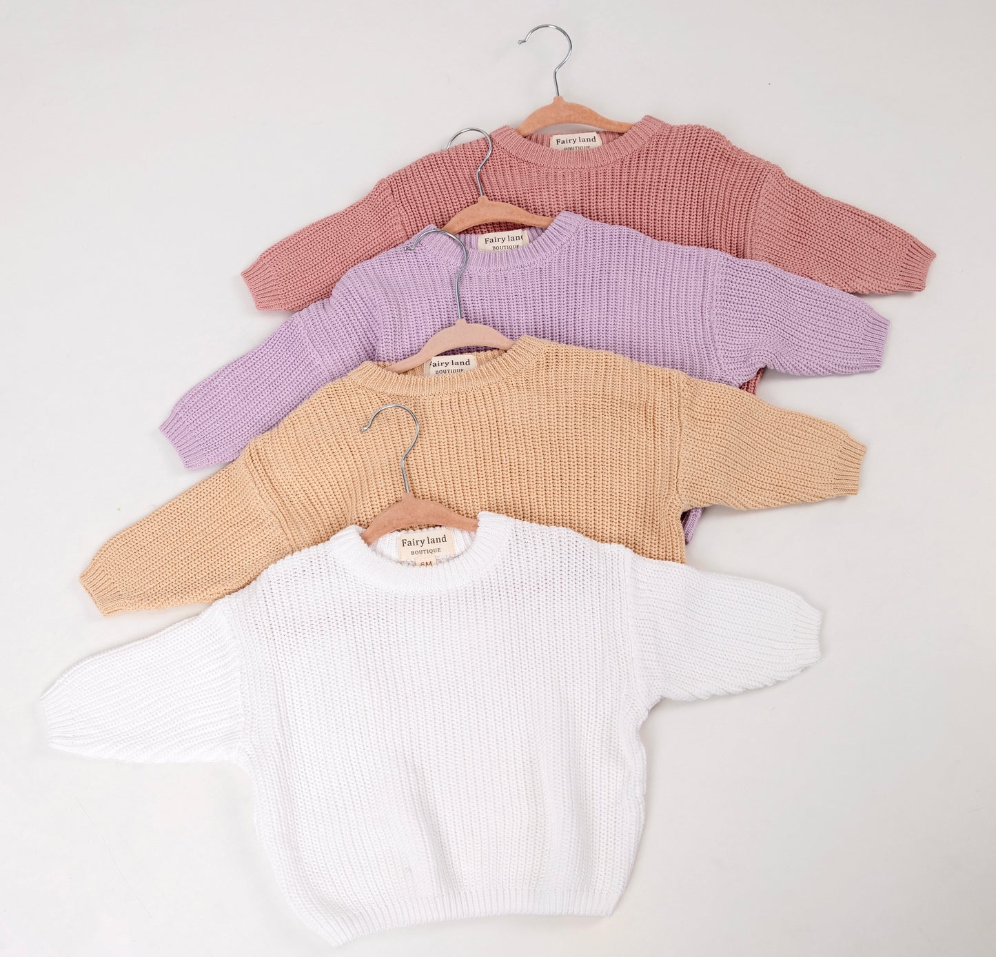 OVERSIZED KNIT SWEATER IN BEIGE