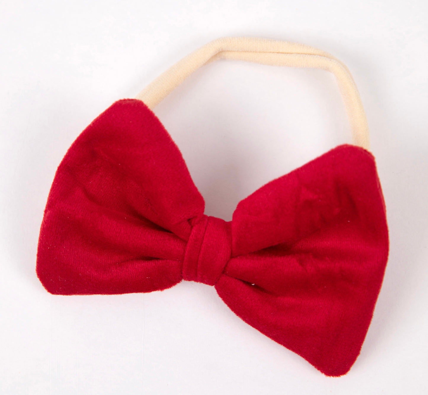 RED VELVET BOW HEADBAND