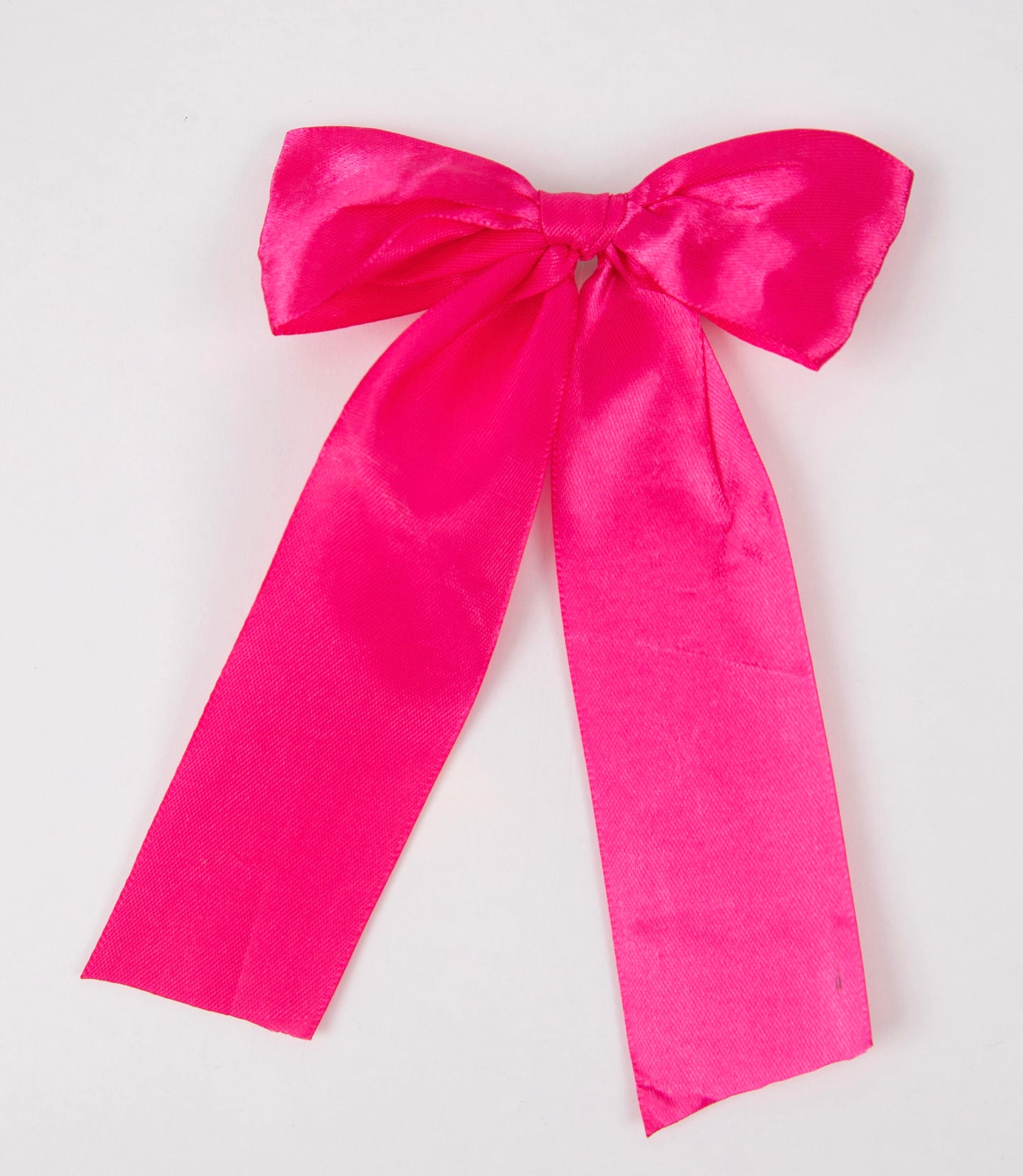 HOT PINK SILK BOW