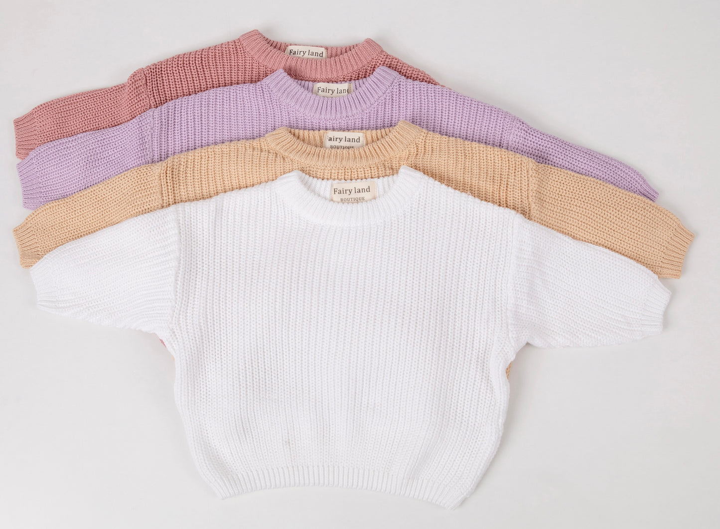 OVERSIZED KNIT SWEATER IN WHITE