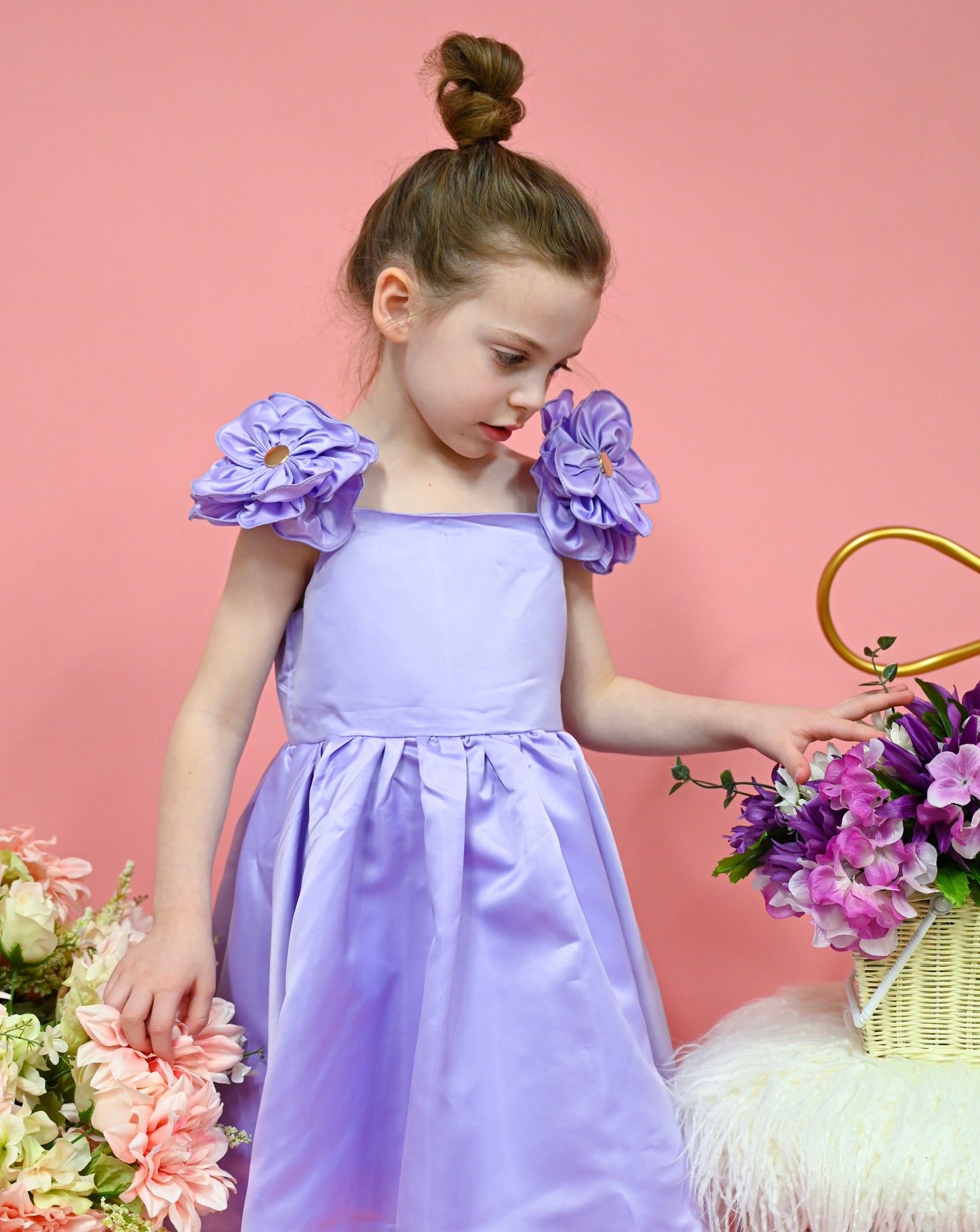Princess floral dress - lavender