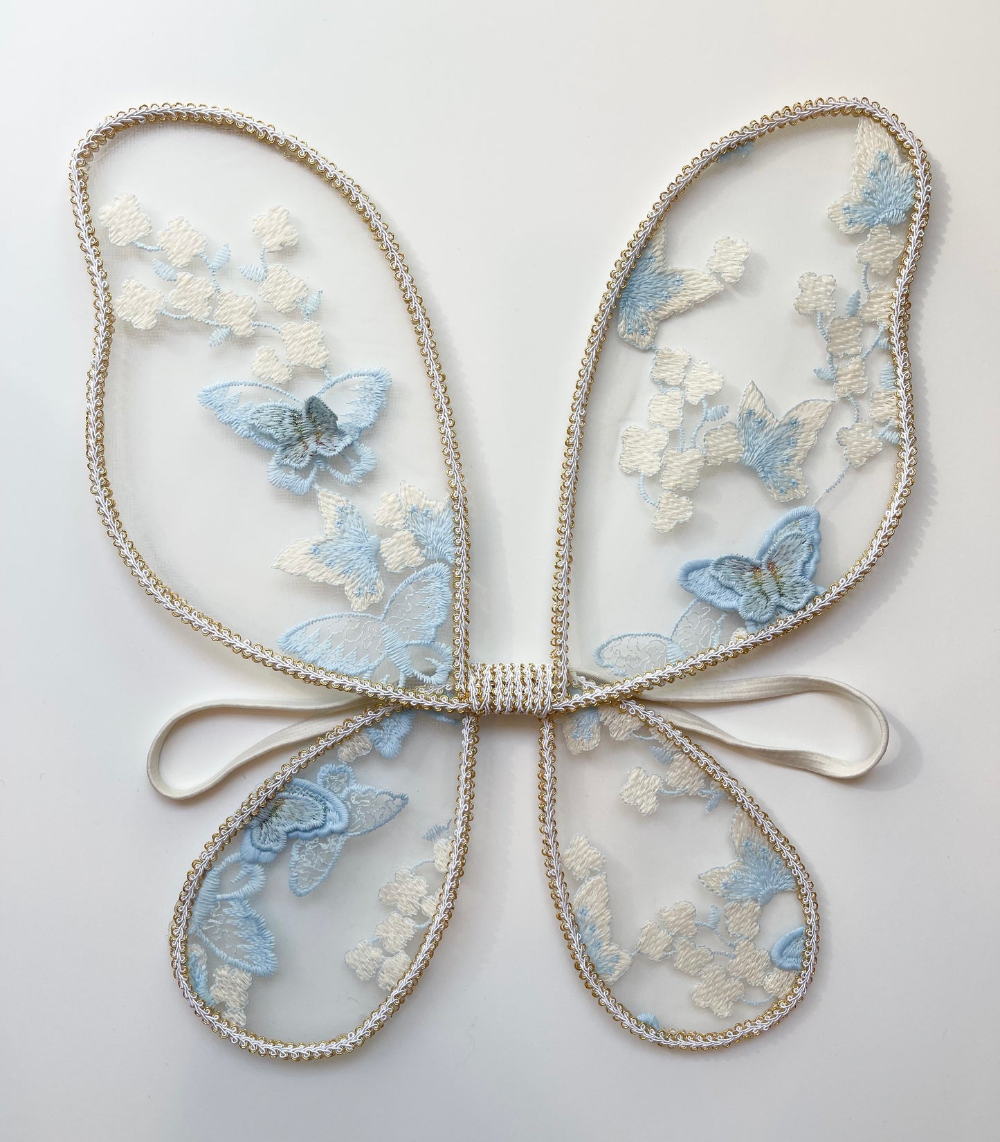 Baby blue butterfly wings