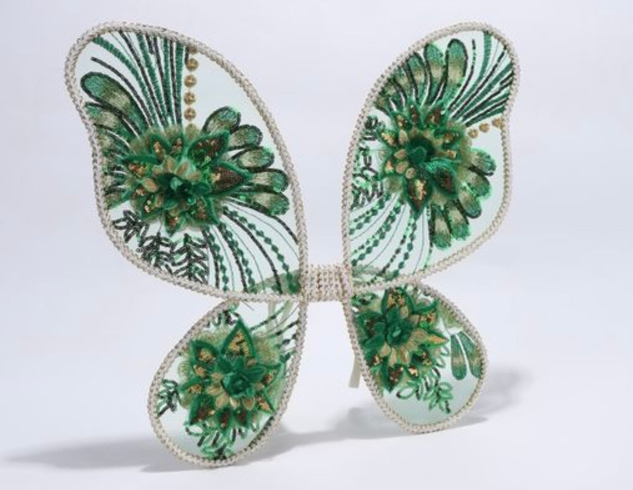 Forest green butterfly wings