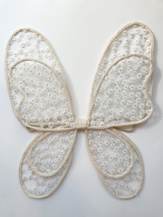 Daydream white floral wings