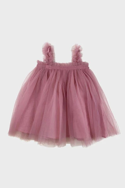 RASPBERRY TULLE DRESS