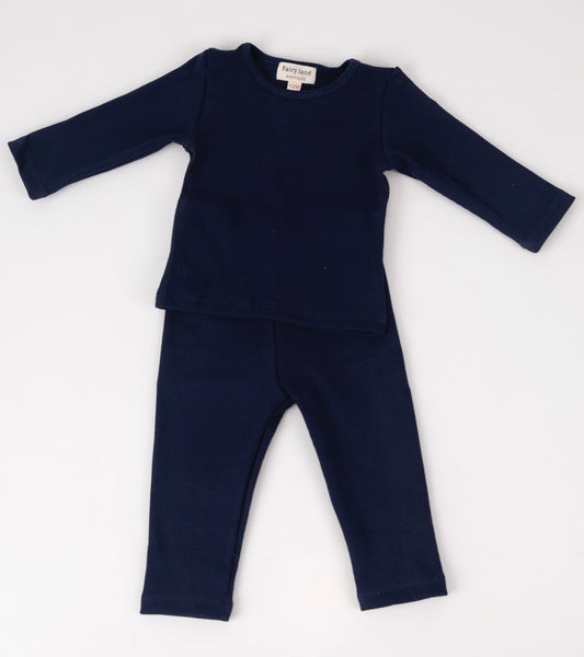NAVY TWO PIECE LOUNGE SET