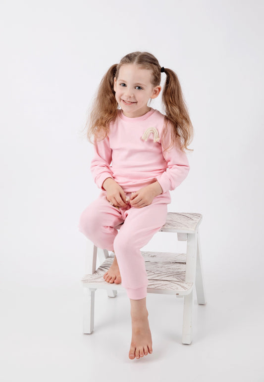 RAINBOW LOUNGE SET IN PINK