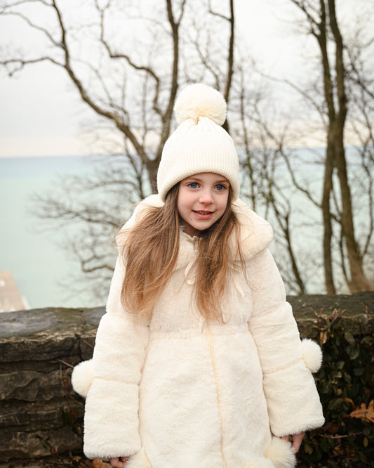 Winter coat in white