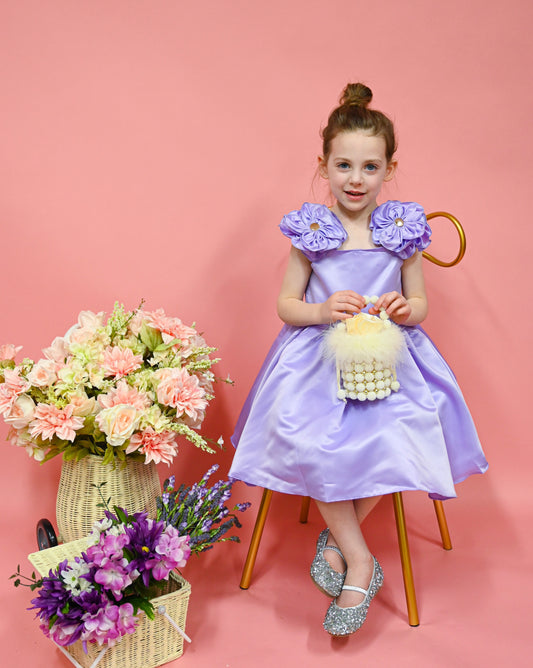 Princess floral dress - lavender